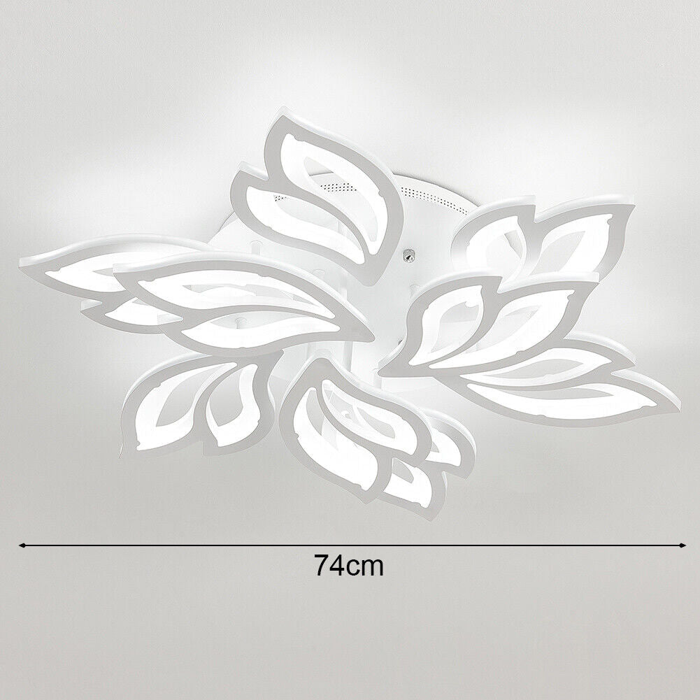 LED Ceiling Light Living Room Bedroom Down Lights Floral Design Pendant Lamp