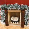 Flexible 270cm (9ft) Christmas Garland with lighting Snow Tips Berries & Cones