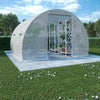 Reinforced Steel Walk-in Polytunnel Greenhouse with Door and Windows (6 Sizes)