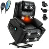 Riser & Recliner Armchair Leather 8 Point Electric Heated Massage Sofa Arm Chair