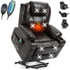 Riser & Recliner Armchair Leather 8 Point Electric Heated Massage Sofa Arm Chair