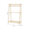 Home Nature Bamboo Clothes Rail Racks Coat Clothes Hanger Wardrobe Clothes Rail