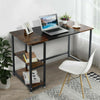 120cm Computer Desk PC Table Laptop Corner Bookshelf Writing Office Unit #