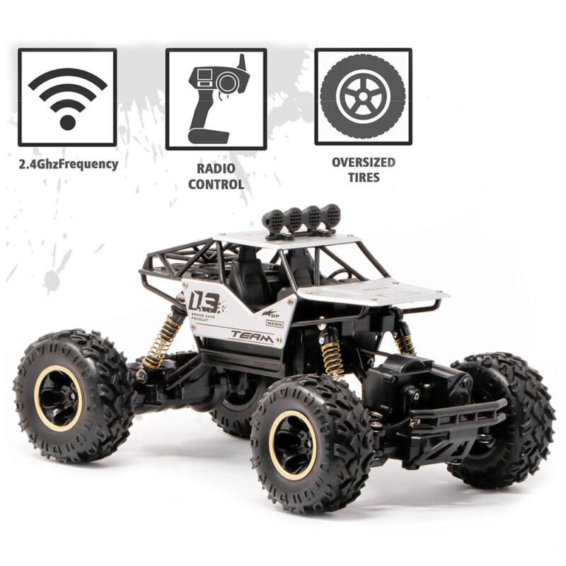 28/37cm Remote Control RC Kids Big Wheel Toy Car Monster Truck 2.4GHz Fast Speed