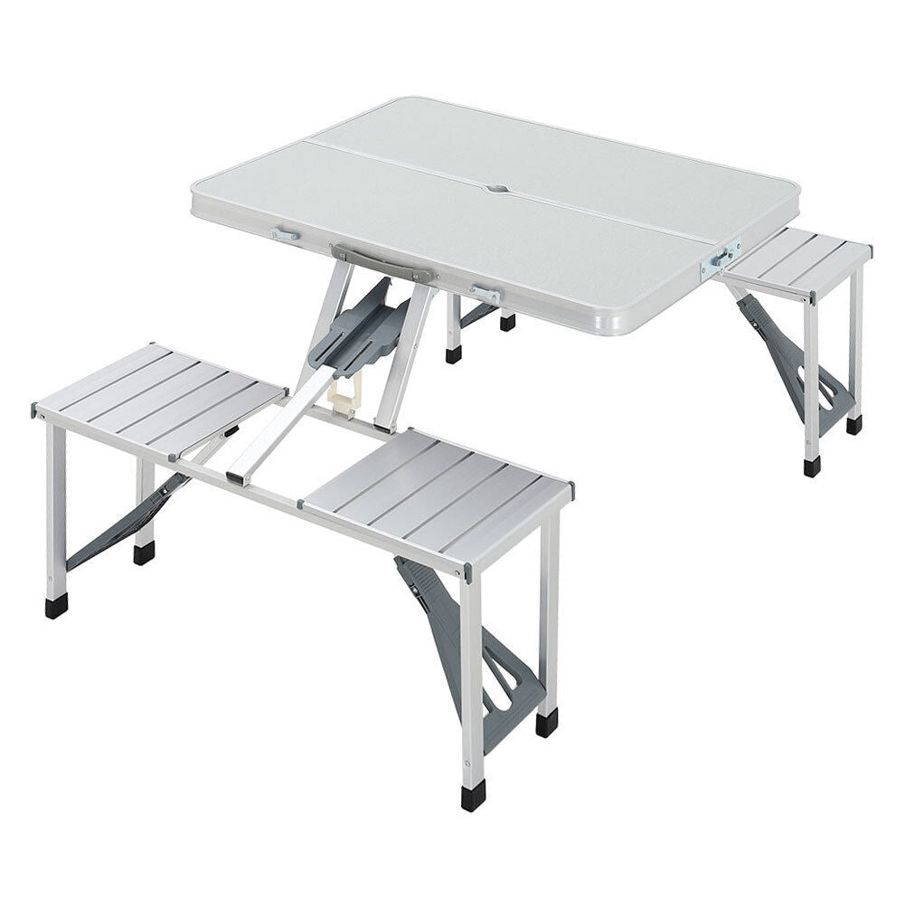 Wood Metal Picnic Table Bench Set Furniture Garden Outdoor Patio Desk Chair Seat