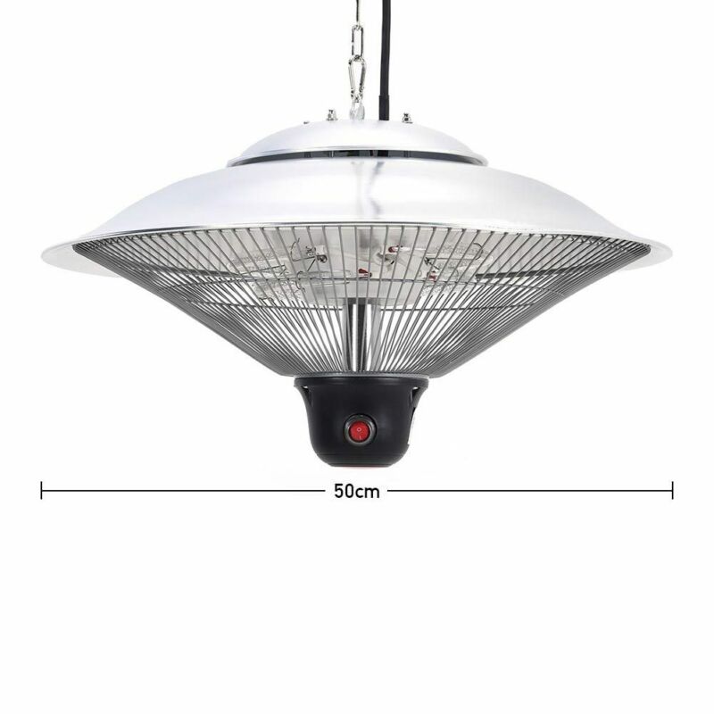 Infrared Ceiling Hanging Mount Electric Patio Heater Remote/Switch Outdoo/Indoor