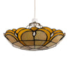 Retro Stained Glass Ceiling Light Shade Tiffany Style Easy Fit Pendant Lampshade