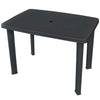 3 Sizes Outdoor Garden Table Plastic Anthracite Weather Resistant Furniture