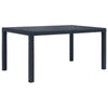 Garden Table Plastic Rattan Look Patio Bistro Outdoor Coffee End Snack Furniture