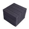 11x WPC Decking Tiles Garden Patio Balcony Interlocking Composite Decking Floor