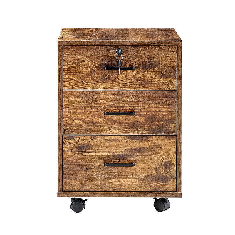 Office Home Filing Cabinet Cupboard on Castors Tools Storage Under / Beside Desk