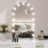 Hollywood Vanity Make Up Mirror with Lights 18-LED Tabletop Wall Metal 80x62cm