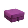 Velvet Foldable Storage Ottoman Seat Stool footrest Bench 60cm x 60cm x 30cm