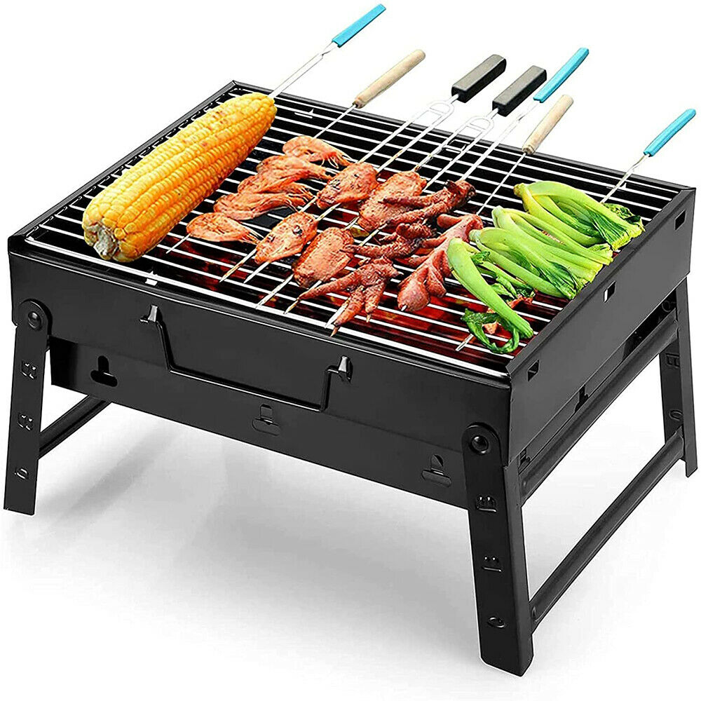Portable BBQ Barbecue Grill Fire Pit Camping Charcoal Patio Party Garden Outdoor