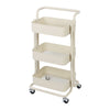 3 Tier Slim Kitchen Storage Trolley Cart Rack Tray Shelf Rolling Wheel W/ Handle