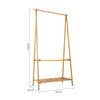 Home Nature Bamboo Clothes Rail Racks Coat Clothes Hanger Wardrobe Clothes Rail
