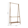 Home Nature Bamboo Clothes Rail Racks Coat Clothes Hanger Wardrobe Clothes Rail