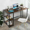 120cm Computer Desk PC Table Laptop Corner Bookshelf Writing Office Unit