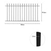 Garden Fence Panel 1830mm Gap Wrought Iron Spear/Ball Top Border Fencing Railing
