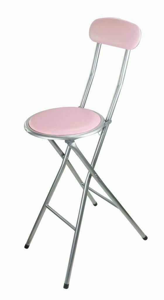 BREAKFAST BAR STOOL FOLDING FOLDABLE PADDED CHAIR SEAT GARDEN PARTY OFFICE EVENT