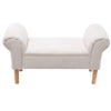 Crushed Velvet Fabric/Linen Bench Bed End Seat Chair Window Sofa Side Ottoman