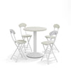 Breakfast Bar Table & 2/4 Folding Stool Chairs Set Kitchen Dining Room Furniture