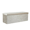 Ottoman Storage Seat Stool Trunk Toy Chest Bedding or Blanket Box Folding Bench