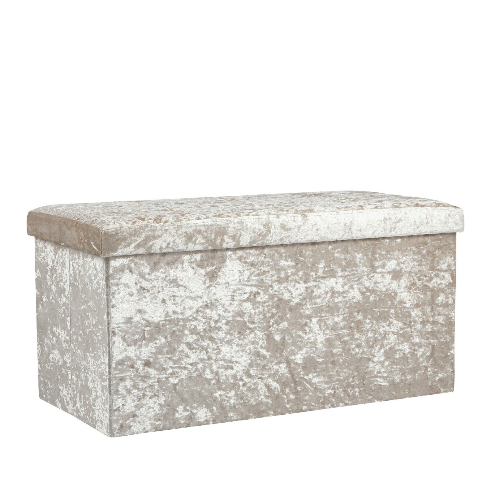 B&m crushed clearance velvet ottoman