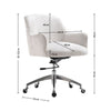 Crushed Velvet Office Chair Accent Swivel Computer Home Chairs Height Adjustable