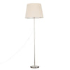 MiniSun Floor Lamp - Modern Brushed Chrome Metal Light Large Shades LED Bulb A+