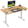 Flamaker 140x70 cm Electric Standing Desk Height Adjustable Computer Desk