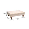 Extra Large Chesterfield Footstool /Coffee Table Button Seat Bench Ottoman Bench