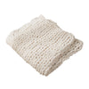 Chunky Knit Throw Hand Knitted Thick Blanket Soft Sofa Bed Wooly Cable Blanket