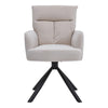 Velvet Swivel Dining Chairs Padded Seat Accent Armchair Home & Office Metal Legs