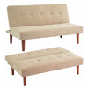 Fabric Upholstered 2 Seater Sofa Bed Small Couch Sofabed Sleeper Modern Home