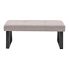 Luxury Padded Footstool Foot Rest Pouffe Metal Legs Dining Bench Shoes Stool