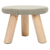 Small Stool Footstool Table Side Kid Stool Bench Chair Padded Top Wooden Legs