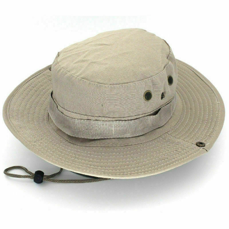 Mens Outdoor Sun Hat Safari Bush Boonie Hiking Fishing Cap Large