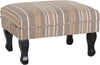 SHERBORNE FOOTSTOOL CUSHIONED REST SEAT BENCH CHAIR STRIPE FABRIC