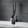 Modern Black Bathroom Taps Basin Sink Mono Mixer Chrome Cloakroom Tap 2 Hoses ++