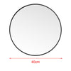 40-80 cm Large Round Wall Mounted Mirror Brushed Aluminum Frame Bathroom Office