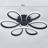 Modern Lamp Ring LED Ceiling Light Floral Petal Chandelier Light Home 58/74CM UK