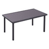 Rattan Glass Table Outdoor Garden Rectangle Patio Dining Tables UK