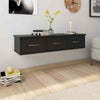 Wooden Wall Mounted Shelf Drawer Floating Bedside Table Shelf Cabinet Nightstand