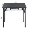 Foldable Table Computer Desk Wooden Tabletop Metal Legs Home Office Furniture UK