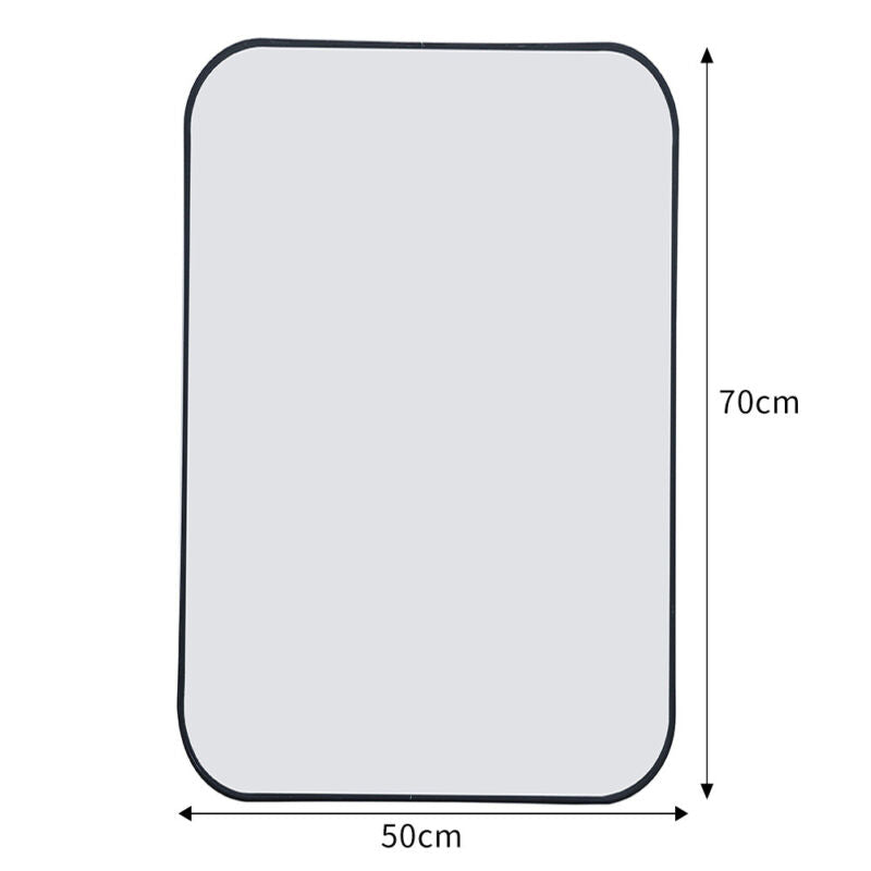 Rectangle Gold Glass Wall Mirror Metal Frame Vanity Makeup Shaving Bathroom Deco