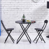 Kitchen Breakfast Bar Round Folding Table 2/4 Chairs Dining Room Space Saver UK
