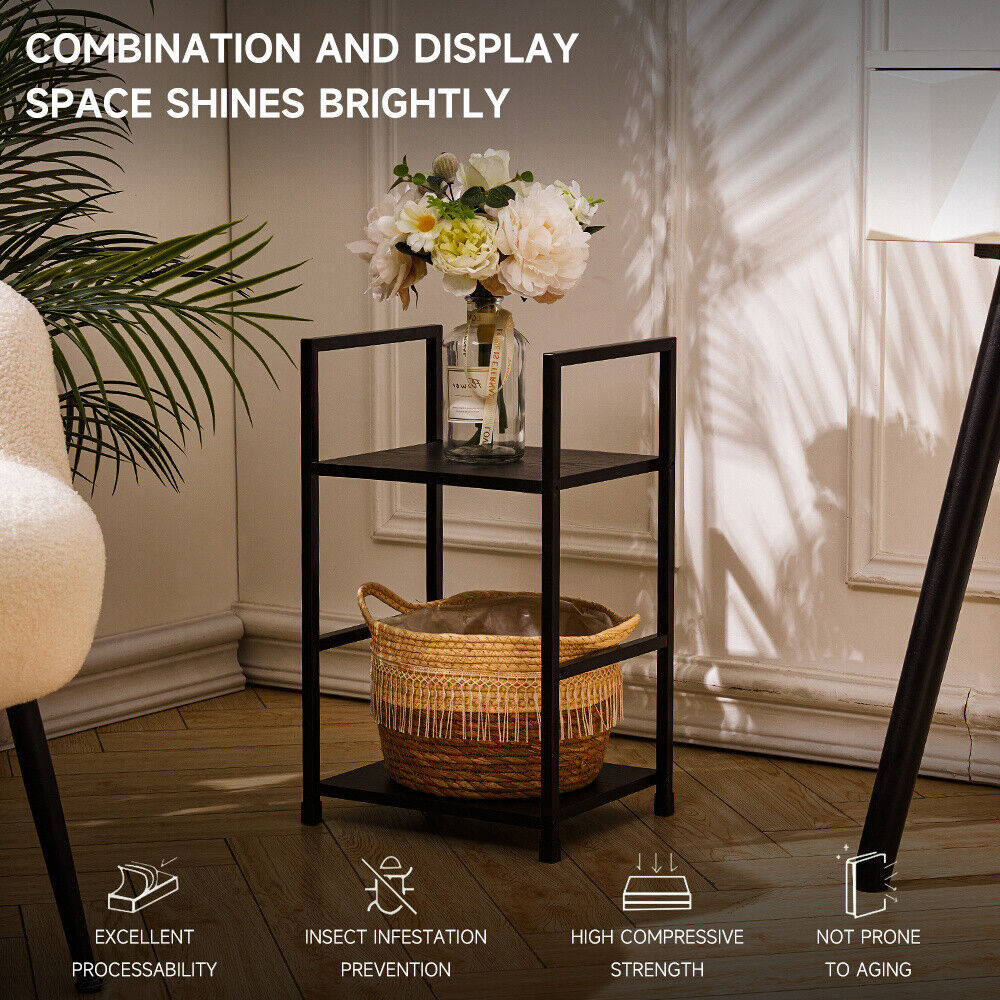 Ladder Shelf Bookcase 3/4 Tier Display Storage Shelving Unit Corner Plant Stand