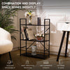 Ladder Shelf Bookcase 3/4 Tier Display Storage Shelving Unit Corner Plant Stand