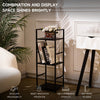 Ladder Shelf Bookcase 3/4 Tier Display Storage Shelving Unit Corner Plant Stand